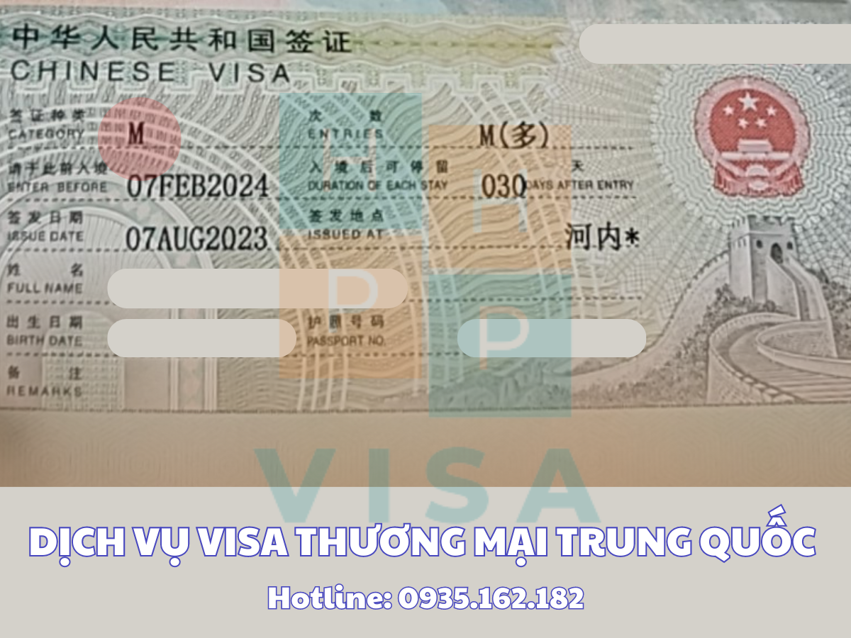 Visa thương mại Trung Quốc 